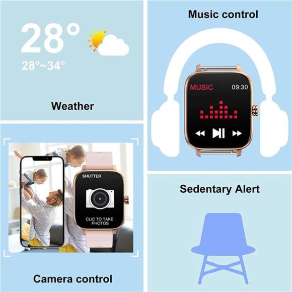 Smart Watch Gift for Men Women, 1.7\